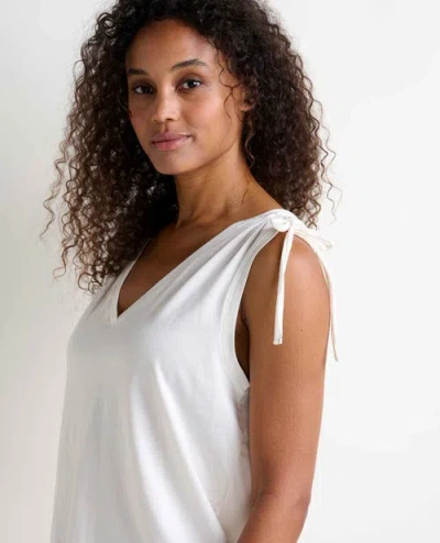 Toad And Co Anza Cinch Tank Top In Egret In White