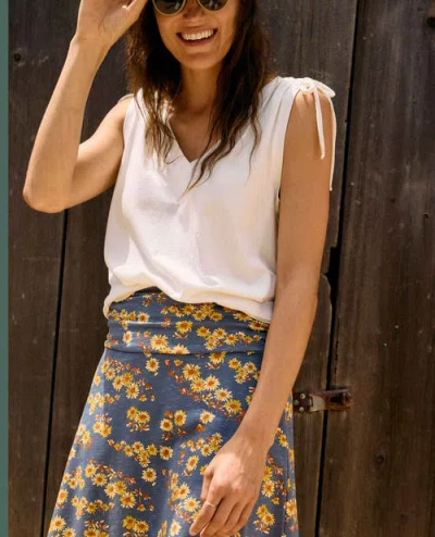 Toad And Co Anza Cinch Tank Top In Egret In White