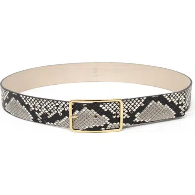 B-low The Belt Milla Python Embossed Leather Belt In Animal Print