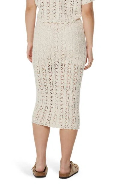 Roxy Juniors' Sea Swirl Crochet Midi Skirt In Neutral