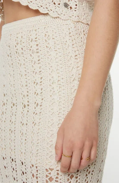 Roxy Juniors' Sea Swirl Crochet Midi Skirt In Neutral