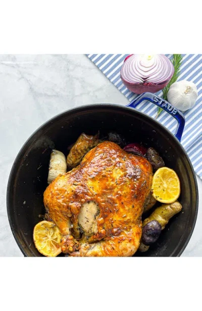 Staub 5.5-quart Enameled Cast Iron Dutch Oven In Blue