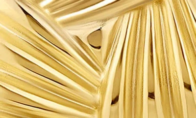 Shymi Textured Triangle Statement Earrings In Gold