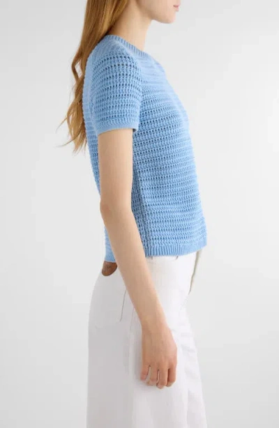 Chloé Women Cotton Knitted Top With Logo In Animal Print