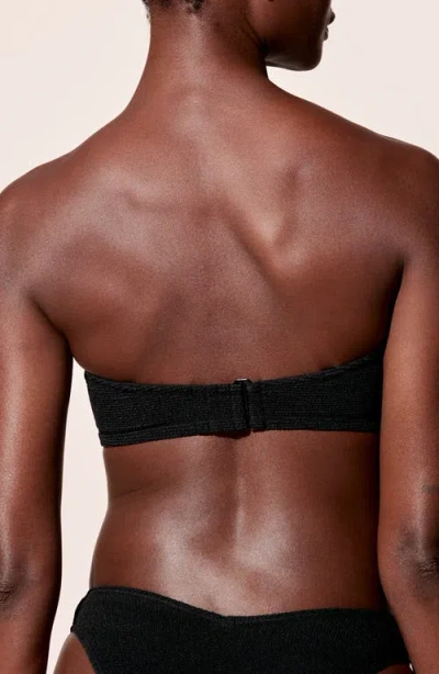 & Other Stories Twisty Bandeau Bikini Top In Black