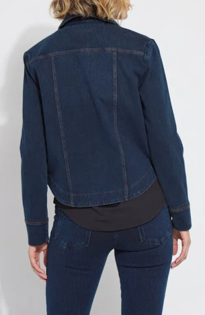 Lyssé Classic Denim Jacket Curvy In Blue