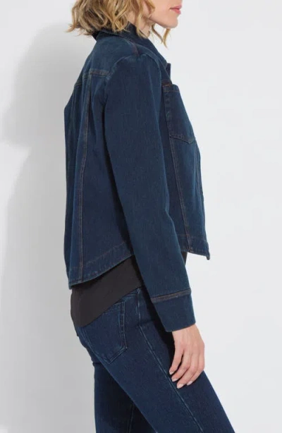 Lyssé Classic Denim Jacket Curvy In Blue