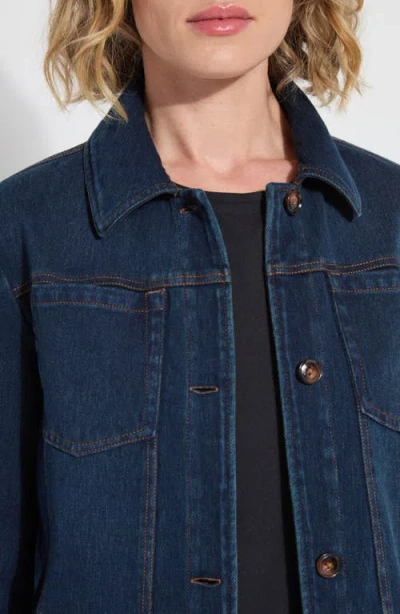 Lyssé Classic Denim Jacket Curvy In Blue
