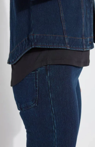 Lyssé Classic Denim Jacket Curvy In Blue