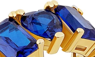 Shymi Heart & Emerald Cubic Zirconia Eternity Ring