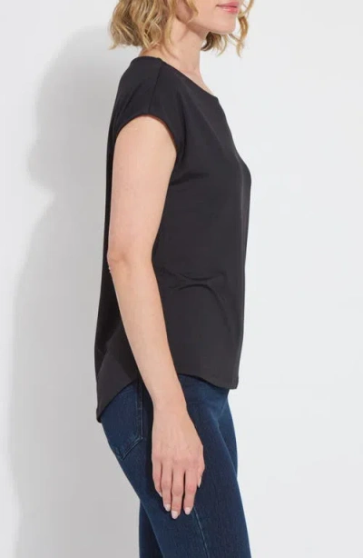 Lyssé Tials Cap Sleeve T-shirt In Black