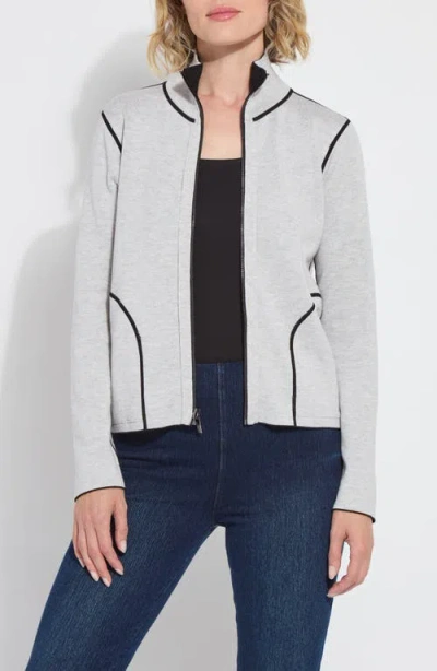 Lyssé Reversible Cashmere Zip Up Cardigan In Black
