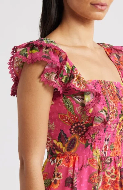 Eliza J Floral Midi Sundress In Pink