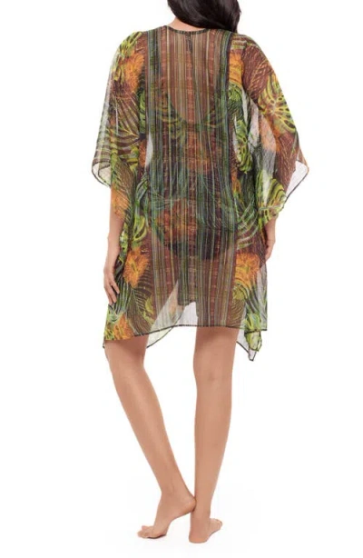 Miraclesuit ® Sunset Islet Metallic Chiffon Cover-up Caftan In Multi
