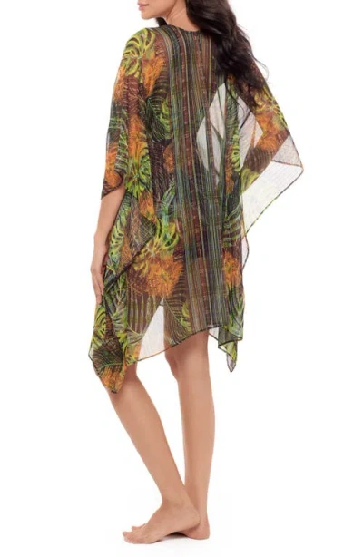 Miraclesuit ® Sunset Islet Metallic Chiffon Cover-up Caftan In Multi