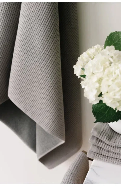 Cozy Earth Waffle Bath Sheet In Gray