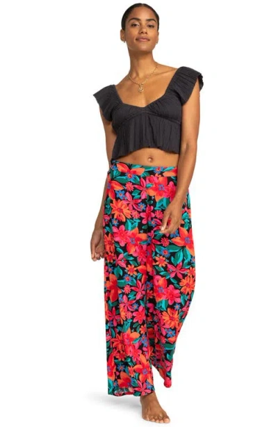 Roxy Brisa Flutter Sleeve Crop Top