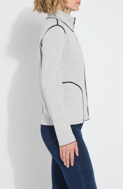 Lyssé Reversible Cashmere Zip Up Cardigan In Black