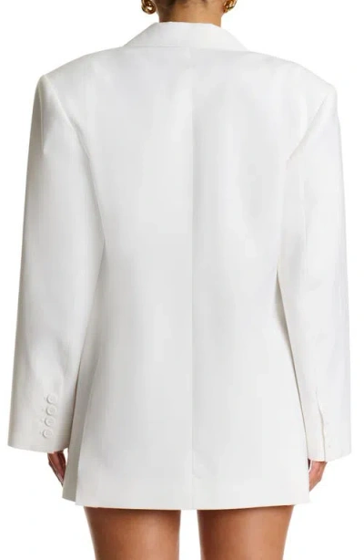 Naked Wardrobe Oversize Long Sleeve Blazer In White
