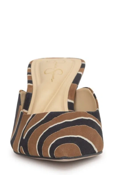 Jessica Simpson Belvaen Pointed Toe Mule In Animal Print