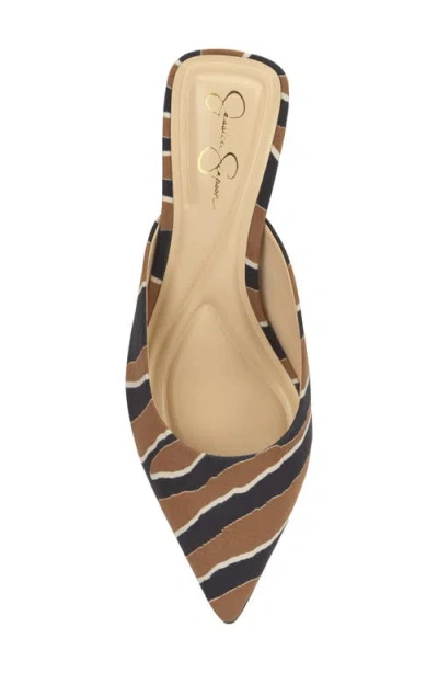 Jessica Simpson Belvaen Pointed Toe Mule In Animal Print