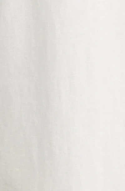 Loveshackfancy Sydelle Embroidered Trim Linen Midi Dress In White