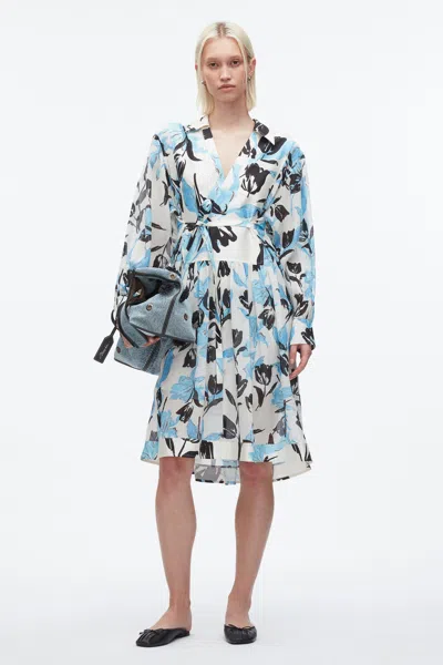 3.1 Phillip Lim Floral-print Belted Dress In Multi