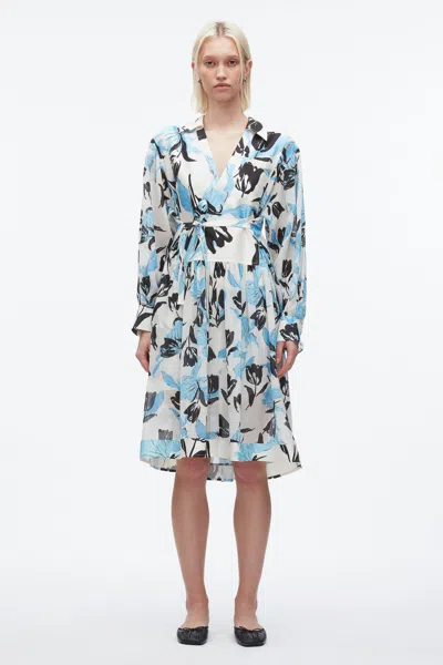 3.1 Phillip Lim Floral-print Belted Dress In Multi