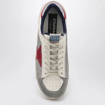 Golden Goose Stardan Leather And Net Upper Suede Toe And Star Laminated Heel Sneakers White