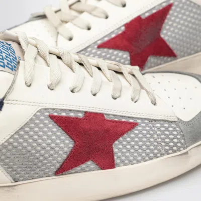 Golden Goose Stardan Leather And Net Upper Suede Toe And Star Laminated Heel Sneakers White