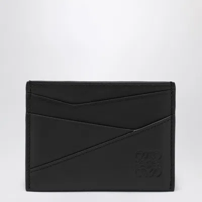 Loewe Puzzle Black Calfskin Card Case