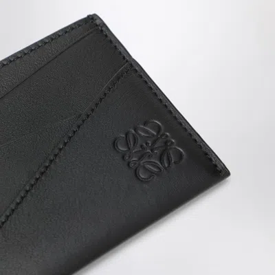 Loewe Puzzle Black Calfskin Card Case