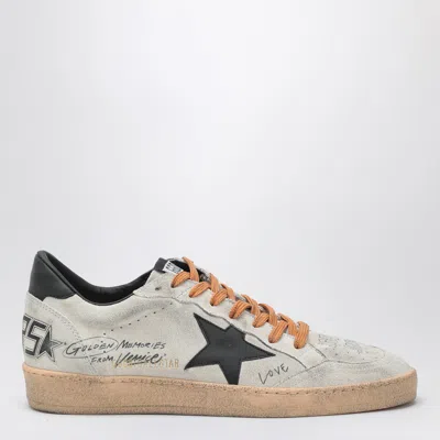 Golden Goose Ballstar Suede Upper Toe Tongue And Spur Leather Star And Heel Sneakers Black