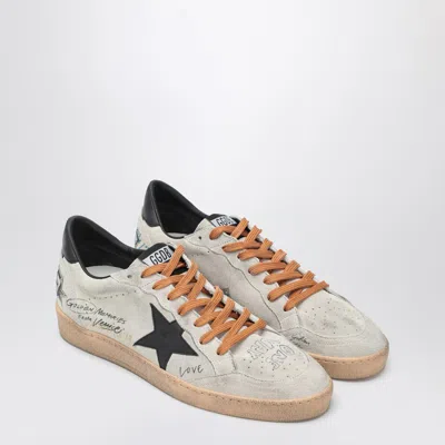 Golden Goose Ballstar Suede Upper Toe Tongue And Spur Leather Star And Heel Sneakers Black
