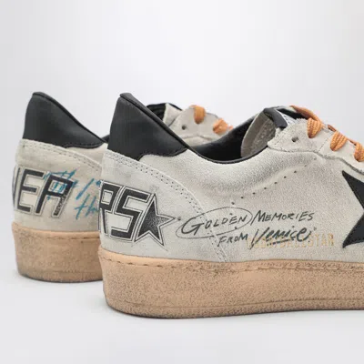 Golden Goose Ballstar Suede Upper Toe Tongue And Spur Leather Star And Heel Sneakers Black