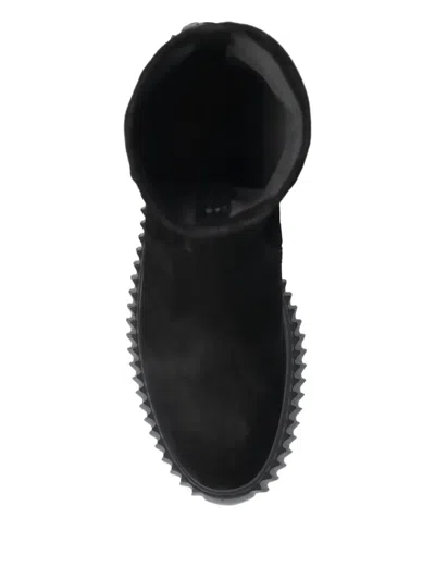 Agl Attilio Giusti Leombruni Velour Ankle Boots In Black