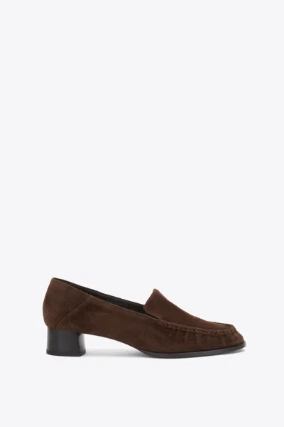 3.1 Phillip Lim Nadia Heeled Loafers 35mm Chocolate In Brown