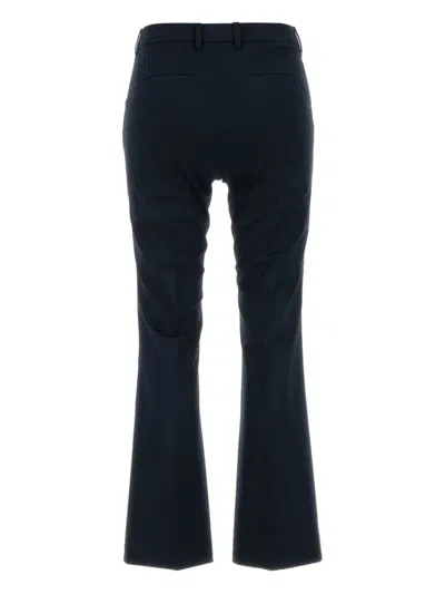 Pt Torino Black Stretch Cotton Pant In Blue