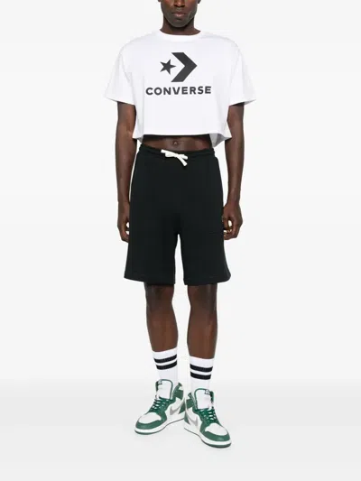 LOGO-PRINT TRACK SHORTS