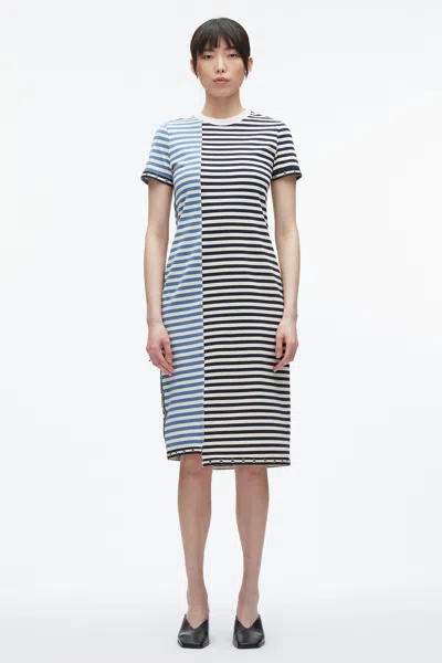 3.1 Phillip Lim Patchwork Stripe T-shirt Dress In Multi
