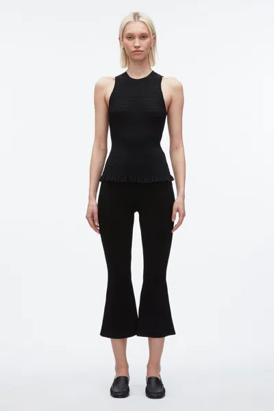 3.1 Phillip Lim Shadow Stripe Tank In Black
