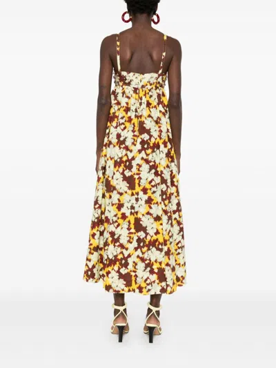 Ulla Johnson Harlan Embellished Printed Cotton-poplin Midi Dress
