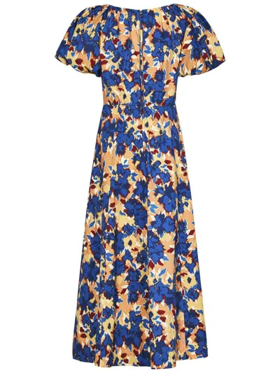Ulla Johnson Imara Floral Cotton Poplin Midi Dress In Multi