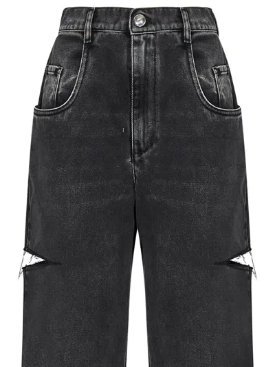 Maison Margiela Loose-fit Jeans With Stylish Slash Detailing