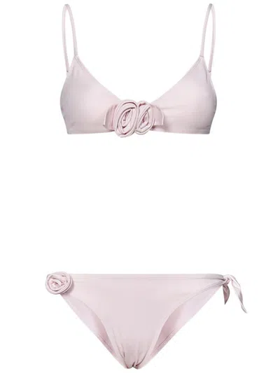Coperni Bikini With Bralette Top And Floral Accents