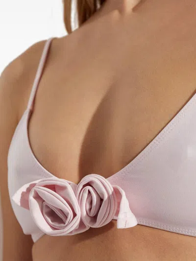 Coperni Bikini With Bralette Top And Floral Accents