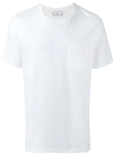 Ami Alexandre Mattiussi T-shirt Mit Rundhalsausschnitt In White