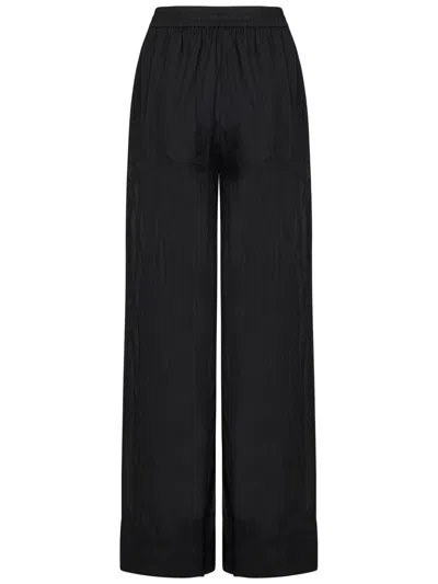 Fisico Cristina Ferrari Fisico Relaxed Fit Black Trousers With Drawstring Waist