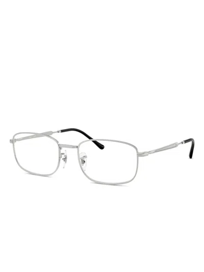 Ray Ban Rb6533 Rectangular-frame Glasses In White