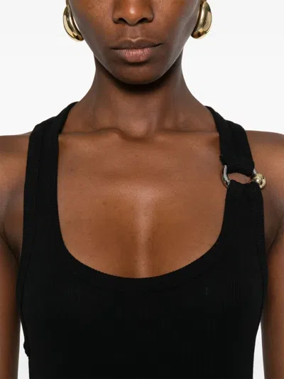 Jean Paul Gaultier Pierced Dress In Black